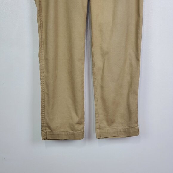 GAP Tan Pull-On Drawstring Elastic Waist Casual Pants With Pockets NWOT Size M - Picture 3 of 11